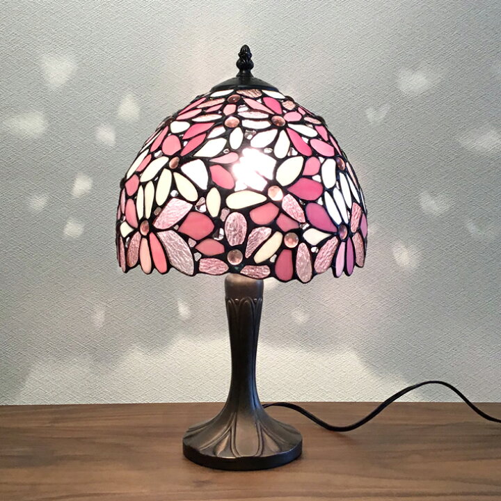 楽天市場】ステンドグラス ランプ ステンドランプ おしゃれ 花柄  