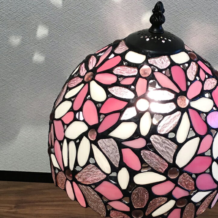 楽天市場】ステンドグラス ランプ ステンドランプ おしゃれ 花柄 