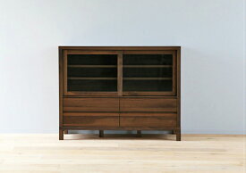 楽天市場 ウォールナット 食器棚 キッチンボード キッチン収納 収納家具 インテリア 寝具 収納の通販