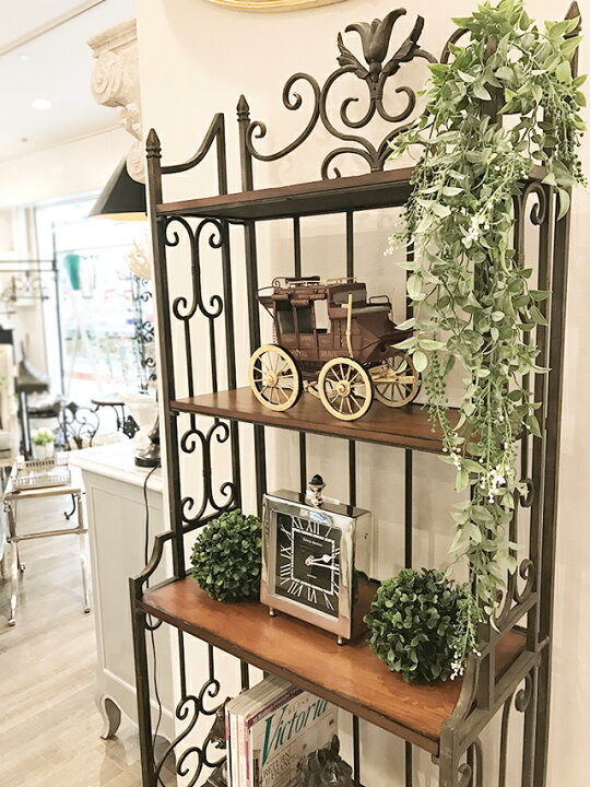 楽天市場】オープンシェルフ シェルフ アンティーク アイアン  