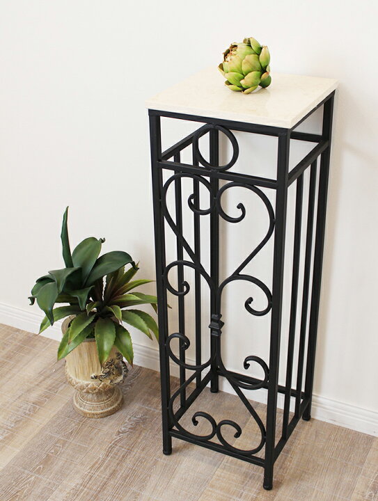 楽天市場】花台 サイドテーブル コンソール おしゃれ ホワイト  