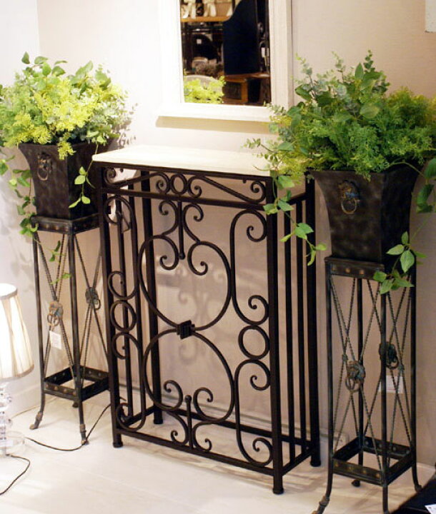 楽天市場】コンソールテーブル コンソール アイアン 大理石 テーブル  