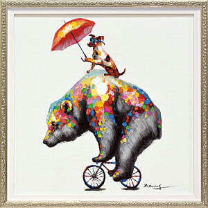 オイル ペイント アート ハンドペイント 1枚ずつ手描き キャンバス製 油絵 贈り物 Sサイズ 33×33 猫 cat ねこ キャット ネコ 犬 ドッグ dog いぬ チワワ クマ 熊 ベアー 【送料無料】オイルペイン