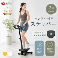 ★ランキング入賞★ p5倍+500クーポン！NADLE ステッパー 健康ステッパー ハンドル ハンドル付きステッパ…