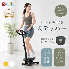 ★ランキング入賞★ p5倍+500クーポン！NADLE ステッパー 健康ステッパー ハンドル ハンドル付きステッパー おすすめ 静音 効果 踏み台 ダイエット 家庭用 男女兼用 ダイエット器具 トレーニングマシン コンパクト 室内 保護マット 有酸素運動 足踏み 連続使用 プレゼント
