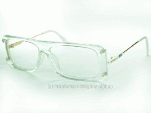 復刻【 レジェンド モデル 】 クリア ホワイト ゴールド CAZAL カザール めがねフレーム 185/1-65【レンズ付セット】 トランスペアレント 【送料無料】