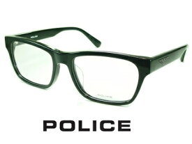 ポリス メガネ フレーム POLICE VPLB94J-01KW レンズ付セット 送料無料 レンズ 54mm 【クーポン値引】 スクエアなウェリントン ブラック 度付き 眼鏡 伊達メガネ メンズ uvカット おしゃれ 人気