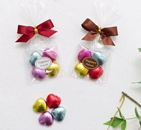 プチギフト 退職 子供 クローバーチョコ（ミニハートチョコ4個入）※賞味期限2026年8月31日 バレンタイン クリスマス 個包装 お菓子 チョコ お配り チョコレート かわいい ホワイトデー 200円以下 産休 お礼 販促 おかし 卒業 卒園 記念品 かわいい お菓子 ミニギフト