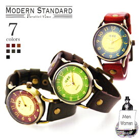 アンティーク 腕時計 レディース メンズ かわいい 革ベルト ユニセックス アナログ モダンスタンダード MODERN STANDARD ms-102【送料無料】