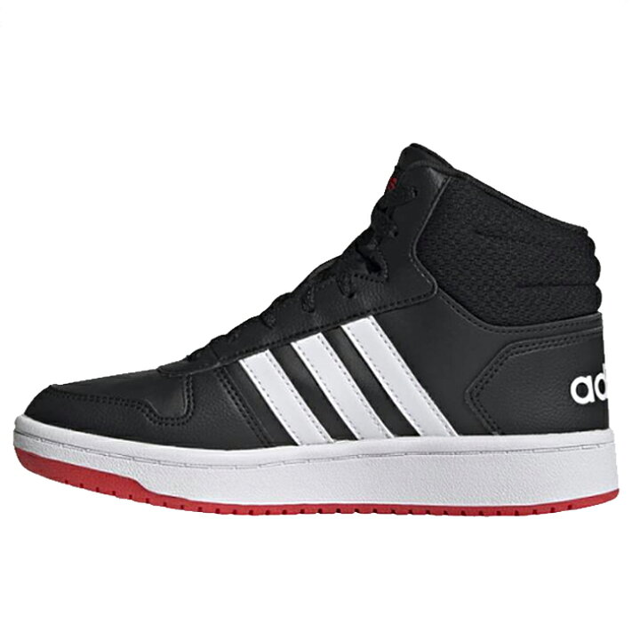 楽天市場 ジュニア スニーカー キッズ シューズ ひも靴 21 25 0cm アディダス Adidas アディフープス Adihoops Mid 2 0 K 子供靴 ミッドカット バッシュタイプ 男の子 女の子 黒 ブラック Dbf98 運動靴 くつ Fy7009 World Wide Market
