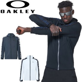 ジャージ ジャケット メンズ オークリー OAKLEY ENHANCE SYNCHRONISM JACKET/スポーツウェア 自宅トレーニング フード付き フルジップ 吸汗速乾 男性 アウター ジム 部活 上着/FOA400153