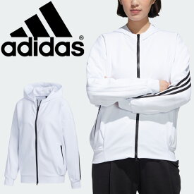 楽天市場 Adidas パーカー 白 レディースファッション の通販