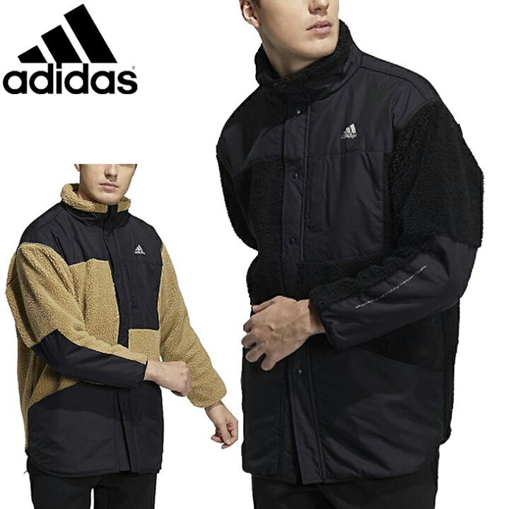 楽天市場 送料無料 ボアジャケット メンズ アウター アディダス Adidas M Prsve Boa Jk 防寒 オーバーサイズ スポーツ カジュアル コート 男性 上着 羽織り Jib71 World Wide Market