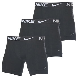 ボクサーブリーフ パンツ 3枚組 メンズ ナイキ NIKE BOXER BRIEF/USサイズ アンダーウェア インナー 男性 下着 デイリー 黒 ブラック/KE1015【返品不可】