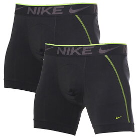 ボクサーブリーフ パンツ 2枚組 メンズ ナイキ NIKE BOXER BRIEF/USサイズ アンダーウェア インナー 男性 下着 黒 ブラック/KE1020【返品不可】