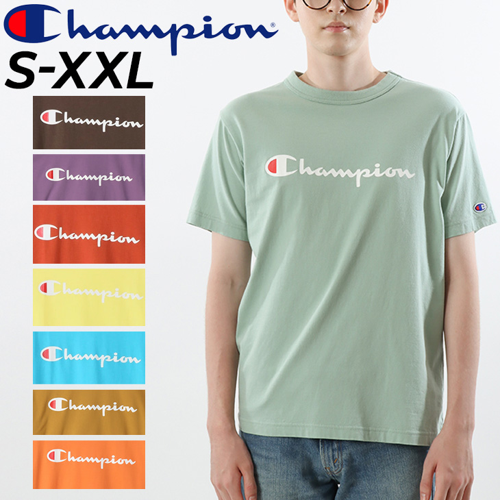 Tシャツ 半袖 メンズ チャンピオン Champion ベーシック TEE/丸首 ロゴ 
