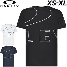 半袖 Tシャツ メンズ オークリー OAKLEY スポーツウェア 吸汗速乾 軽量 高通気 機能ウェア 男性 トレーニング ジム デイリー ビッグロゴ トップス カジュアル/FOA403618