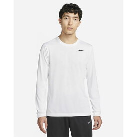 長袖 Tシャツ メンズ ナイキ NIKE Dri-FIT トレーニング スポーツウェア 速乾 フィットネス ジム ランニング ジョギング 男性 ホワイト 白 ロンT トップス サステナブル/DX0994-100