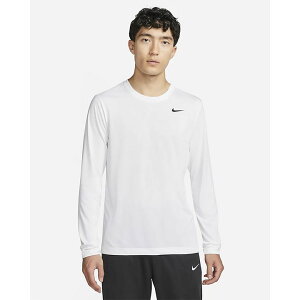 ナイキ 長袖 Tシャツ メンズ NIKE Dri-FIT トレーニング スポーツウェア 速乾 フィットネス ジム ランニング ジョギング 男性 ホワイト 白 ロンT トップス サステナブル/DX0994-100