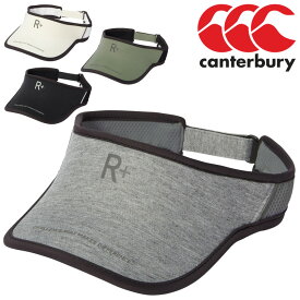 カンタベリー サンバイザー 帽子 メンズ カンタベリー canterbury RUGBY+　R+（アールプラス）スポーツサンバイザー 抗菌防臭 ラグビー 日差し対策 練習 トレーニング 部活 普段使い ぼうし/AC03461