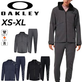 送料無料 オークリー ジャージ 上下 メンズ OAKLEY ジャケット ロングパンツ セットアップ トレーニング スポーツウェア 上下組 吸汗速乾 UVカット ストレッチ 男性 ビッグロゴ/FOA405095-FOA405206