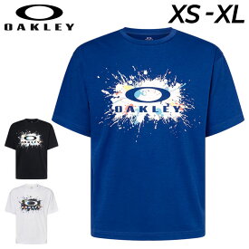 オークリー 半袖 Tシャツ メンズ OAKLEY 吸汗速乾 接触冷感 UVカット プリントT トレーニング スポーツウェア フィットネス ランニング ジョギング ジム 男性 トップス FOA405189