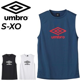 アンブロ ノースリーブ Tシャツ メンズ UMBRO トレーニングシャツ クルーネック タンクトップ 吸汗速乾 ドライ スリーブレス 袖なし トップス スポーツウェア ランニング マラソン ジム 男性 服 メンズウェア ウエア ブランド アパレル/UUUXJA66