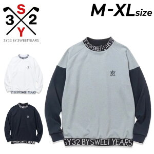  SY32 XEB[gC[Y  bNlbNVc StEFA Y SY32 BY SWEET YEARS GOLF StVc gbvX j amp bNVc   uh STRETCH SYG LOGO MOCK 