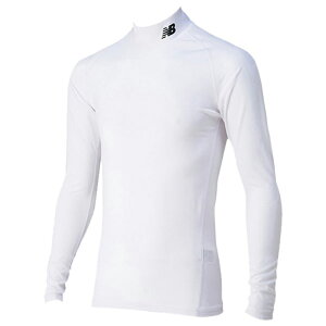 ニューバランス キッズ ジュニア ストレッチ インナーシャツ Newbalance サッカーウェア 120-160cm アンダーシャツ 長袖 吸汗速乾 子ども スポーツ用インナー フットボール フットサル ホワイト
