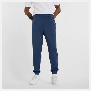 送料無料 ニューバランス ジャージ トラックパンツ メンズ Newbalance ニットトラックジョガー ロングパンツ 吸汗速乾 ドライ トレーニングパンツ ジャージー スポーツウェア 男性用 ネイビー