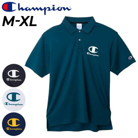 送料無料 チャンピオン 半袖 ポロシャツ メンズ ゴルフウェア Champion GOLF ゴルフポロ ゴルフシャツ トップス 吸汗速乾 UV機能 男性 紳士用 春夏 Cロゴ ゴルフポロシャツ 服 シンプル メンズウェア ブランド アパレル スポーツウエア/C3-BG321