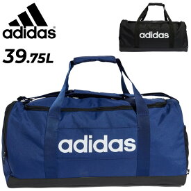 送料無料 アディダス ボストンバッグ adidas リニア ダッフルバッグ M｜大容量 スポーツバッグ ユニセックス 小型 手提げ ショルダー ジムバッグ フィットネス 部活 試合 旅行 トラベル メンズ レディース 男女兼用バッグ ブランド かばん/KWQ26