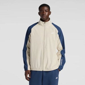 送料無料 ニューバランス ウーブンジャケット メンズ Newbalance トラックジャケット 裏トリコット起毛 トレーニング スポーツウェア 男性用 裏起毛 アウター 保温 あたたかい ブランド アパレ