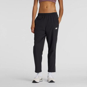 送料無料 ニューバランス ウーブンパンツ レディース Newbalance 裏起毛トリコット トラックパンツ 保温 トレーニング スポーツウェア 秋冬 テーパード ロングパンツ フィットネス ジムトレ 女