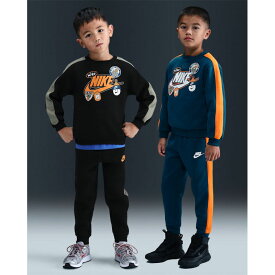 送料無料 ナイキ スウェット 上下 キッズ ジュニア 98-122cm USサイズ 子供服 NIKE 長袖トレーナー ロングパンツ 2点セット 子ども 裏起毛 スエット セットアップ こども スポーツウェア 上下組 ブランド nike アパレル キッズウエア キッズファッション/86N497