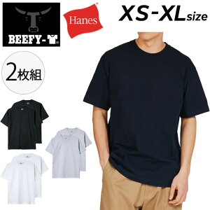 �������� �w�C���Y �r�[�t�B�[ �����Y ���� T�V���c 2���g Hanes 2P BEEFY-T TEE �p�b�NT ���n �z���C�g �u���b�N �O���[ �l�C�r�[ �g�b�v�X �R�b�g��100�� �C���i�[�V���c �A���J�W �����YT�V���c �u