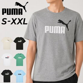 プーマ 半袖 Tシャツ メンズPUMA ESS 2 COLOR NO.1ロゴ 半袖シャツ プリント コットンT スポーツウェア スポーティ カジュアル 半そで トップス 男性 スポーツTシャツ ティーシャツ ブランド アパレル/687681
