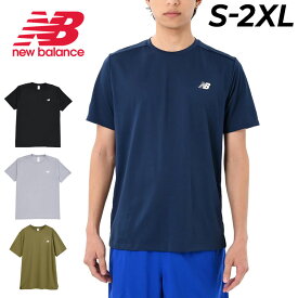 ニューバランス 半袖 Tシャツ メンズ New Balance Sport スポーツTシャツ 無地 ワンポイント NBロゴ 吸汗速乾 NB Dry ドライ 半袖シャツ トレーニングウェア ランニング ジョギング ジム スポーツウェア トップス メンズウエア/MT51801