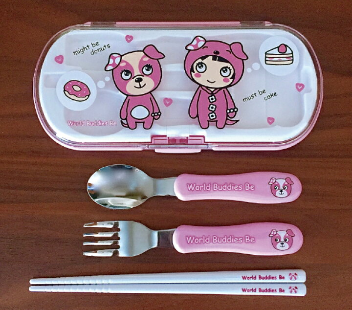 楽天市場】子供 トリオセット ピンク かわいい カトラリーセット 女子  
