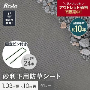 �h���V�[�g �s�D�z �������p 10�N �Œ�s���t 1.03m×10m �O���[ RESTA__sgbss-k1x10p