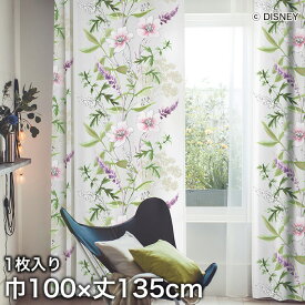 【カーテン】スミノエ ディズニー 既製 カーテン MICKEY Wild flower(ワイルドフラワー) 巾100×丈135cm__m-1157