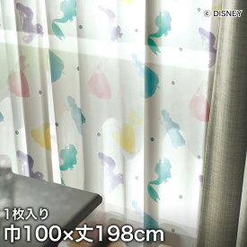 【カーテン】スミノエ ディズニー レース カーテン PRINCESS Princess(プリンセス) 巾100×丈198cm__m-1180-l