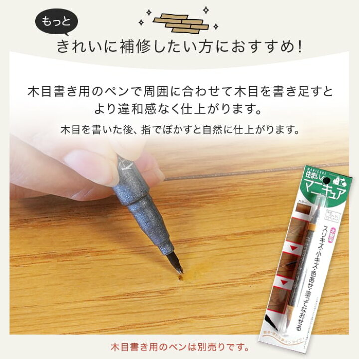楽天市場】フローリングリペアキット 床補修キット 6色セット 床のキズ 