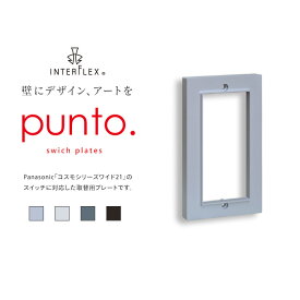 【スイッチプレート】punto.スイッチプレート ワイド1連用（Panasonic・コスモシリーズワイド対応）*S W G K__spw-010