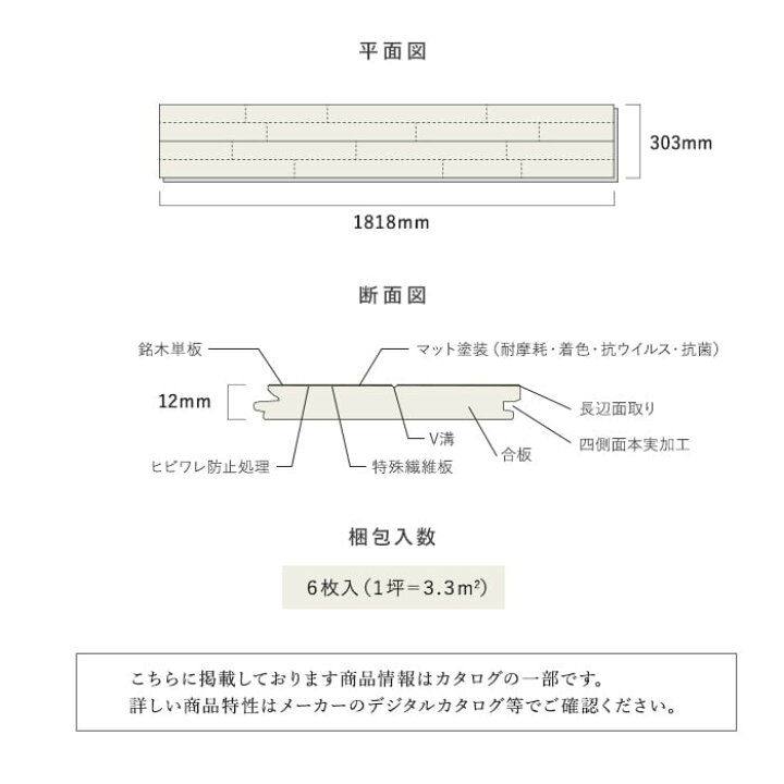 楽天市場】【フローリング材】朝日ウッドテック エアリス-α 4P1本溝 