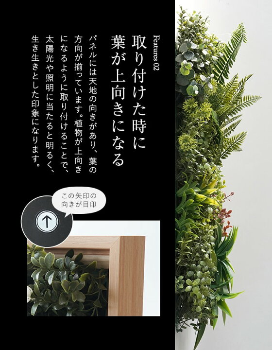 楽天市場】【フェイクグリーン】ウォールグリーン壁掛け フェイク 