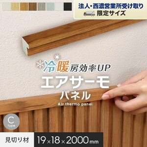 【法人配送】断熱 壁パネル エアサーモパネル 見切り材C 19×18×2000mm*11/22__psp-t-200-a-p
