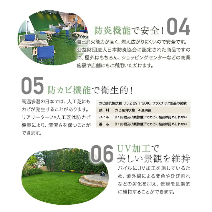 楽天市場】【人工芝】リアリーターフ 高機能人工芝 ヨーロピアン 40mm 