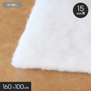 【生地 布生地】【厚手】キルト芯(樹脂綿) のり無し(接着無し)タイプ 15mm厚 160×100cm__poly-cotton