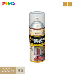 【塗料】アサヒペン 屋外用ニススプレー 300ml*A B__ap-tni0020-